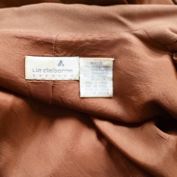 VINTAGE Liz Claiborne 90s Sheath Midi Dress - Picture 2 of 4